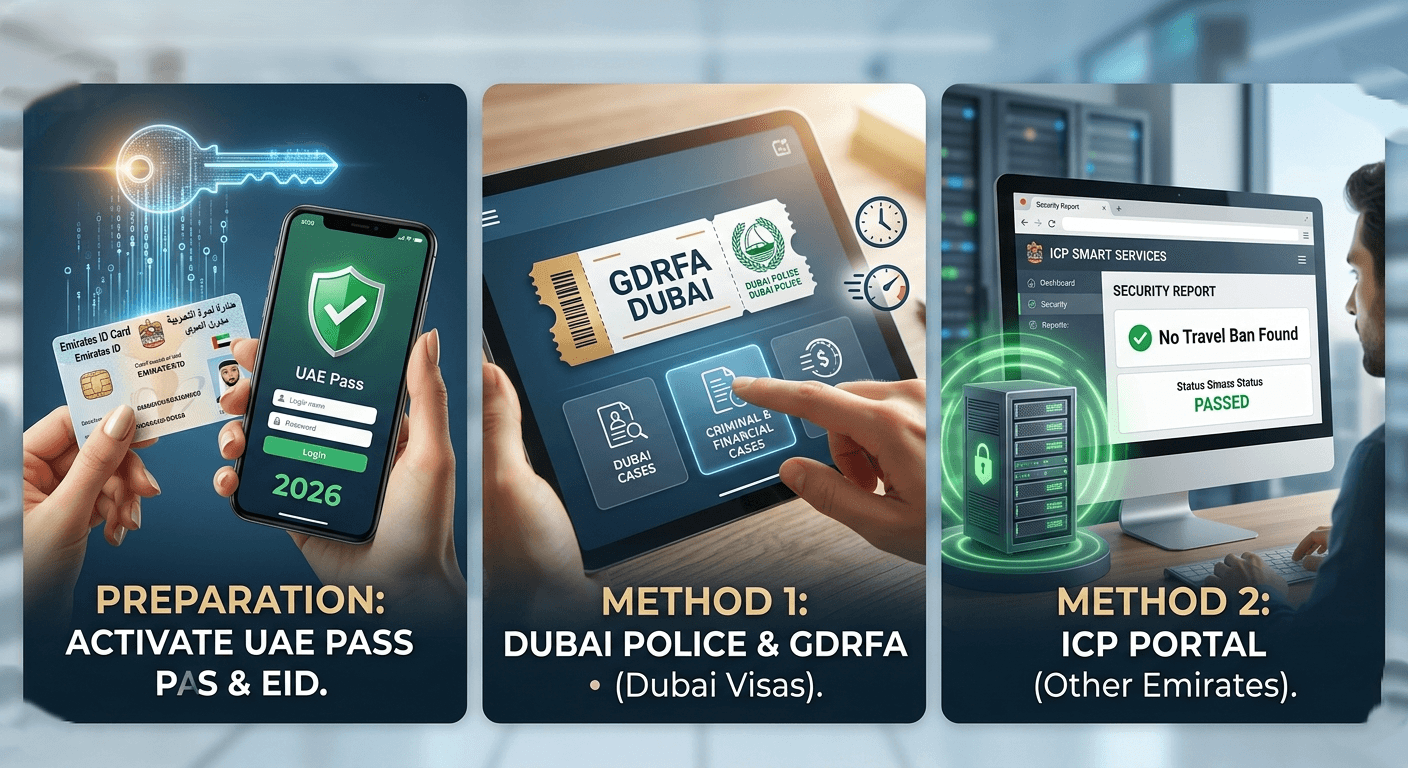 UAE Travel Ban & Overstay Fines: Online Check (2026)